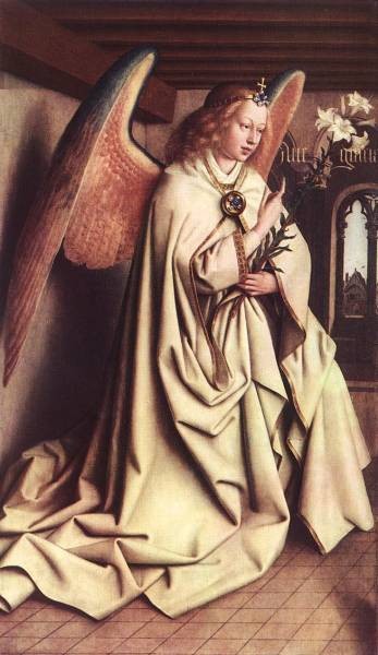 The Ghent Altarpiece Angel of the Annunciation